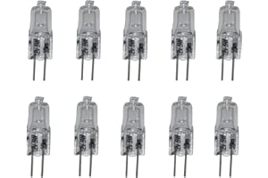 FGFGHRTS Licht-Visionen Deutschland - Juego de bombillas halógenas (10 unidades, G4, 5 W, 12 V)