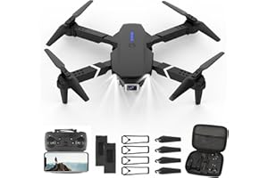 BFHDBDT Drohne mit Kamera HD 4K,RC Faltbare FPV WiFi Live Ãœbertragung Drohne für Kinder Anfänger,2 Akku Lange Flugzeit,Headless Modus,Flugbahnflug,Hindernisvermeidung,One Key Start/Landen,Headless Modus