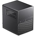 JONSBO N3 Mini-ITX NAS PC Chassis, ITX Computer Case, 8+1 Disk Bays NAS Mini Aluminum with Steel Plate Case, Built-in 2x10cm Fan