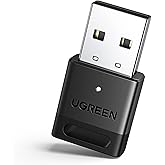 UGREEN Bluetooth 5.4 Adapter PC, USB Bluetooth Dongle for PC Windows 11/10/8.1, EDR and BLE Modes, Long Range, Plug & Play, M