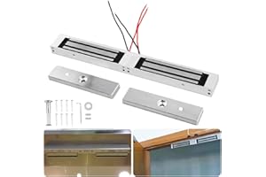 BAUSATZ Magnetic Door Lock Kit Magnetic Lock for Door Lock Installation Kit Electromagnet Mag Lock Kit Magnetic Locks Magnetic Latches for Double Doors Magnet Lock Electromagnetic 280KG 617LBS