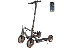 TODIMART T3 Patinete Eléctrico Ultraligero, 350W-600W Motor, Autonomía 30KM-Máxima 25 km/h, Homologado CE con Sistema de Frenado Doble para Desplazamientos Diarios-con App