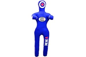 MNEX PRO FIGHTING LIMITED MNEX Pro Fighting Wrestling Dummy Grappling - 5ft/60 inches to 6ft/72 inches Jujitsu BJJ MMA Dummies Judo Karate Fighting Dummy Un-Filled - Black