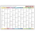 Calendario Da Muro 2025 Trittico Green - 3 Blocchi 31x80 Cm Con 3 Mesi