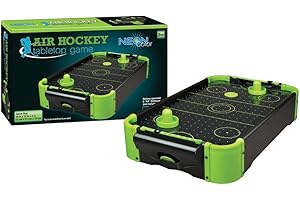 Funtime Gifts 20-inch Air Hockey Versione Neon 50,8 cm Tavolo Top Family Game, Colore, Taglia Unica, PL7780