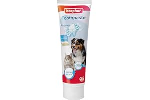 Beaphar - Liver Flavour Toothpaste with Enzymes - Dental Care for Cats & Dogs - Helps Control Plaque and Tartar, and Freshen Breath - Supports Normal Gum Function – Fluoride-Free - 100g Tube