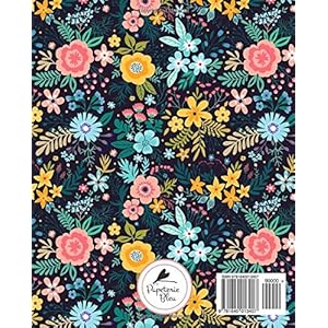 Agenda 2018-2019: 19x23cm : Agenda 2018 2019 semainier : Motif floral 3407