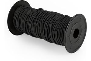 NUTKIT Bungee-linor, 3 mm x 30 m elastiskt stötdämparsnöre, tungt elastiskt bungee-rep för släpvagn, presenning, tältstång, kajak och ryggsäck DIY-projekt –