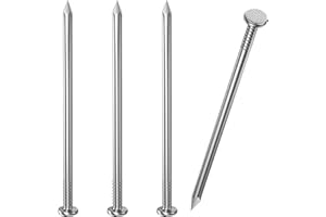 Dayalo 50 sztuk gwoździ stalowych 50 mm, gwoździe do papy dachowej, stal szlachetna A2 V2A, gwoździe do drewna i ścian betonowych