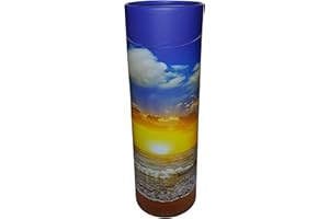 ScatterPod Sunset Ocean Round Adult Scattering Cremation Urn