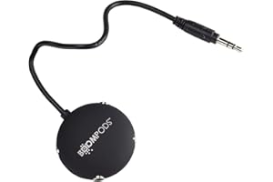 Boompods Multi Kopfhörer Audio Verteiler - 3,5mm Klinkenstecker Adapter mit 4 Anschlüssen, AUX Stereo Headset Adapter, Kompakter Mehrfach-Splitter für Smartphone, Tablet und Computer, Schwarz