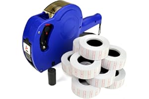 DSL DAILY SUPPLY LTD. MX5500 DSL Pricing Gun Labeller Shop Office Free 10 Rolls Price Label + Spare Ink (Blue)