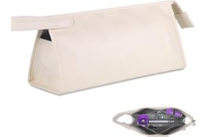 STARVORTEX Przenośna podróżna torba do przechowywania kompatybilna z Dyson Airwrap Supersonic suszarka do włosów, skóra PU, etui ochronne do przenoszenia włosów Shark Flexstyle Airstraight, organizer na