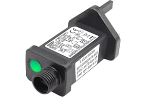 Cube-LED 31V 9W LED Transformer for CZJUTAI JT-EL/FC31V 9W /6W /4.5W /3.6W with 8 Modes, Memory & 6 Hour Timer, IP20 for Christmas Tree Lights, Net Lights, Icicle Lights (31V9W)