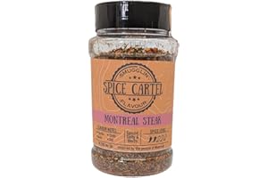 SPICE CARTEL Le steak Montréal du Cartel Spice. Le mélange artisanal Herb & Spice Inspired par l'amour de la nourriture du Québec. 240g Shaker. Fabriqué à la main avec amour au Royaume-Uni.