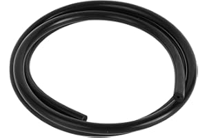 A ABSOPRO Tubo in Silicone per Aspirazione ad Alta Temperatura 1m 2mm ID 2.5mm Spessore Linea di Aspirazione per Automobili in Silicone Nero 1 pezzo