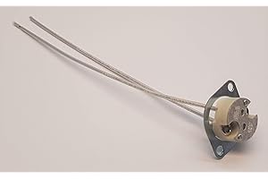 VOSSLOH SCHWABE PORTALAMPADA G4,G5,3,G6,35 CON CAVO CM.14 526187 VOSSLOH CON PIASTRINA OVALE MADE IN ITALY