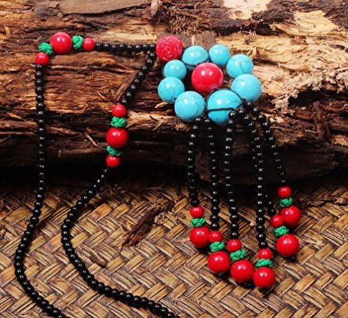 WE National Wind Necklace National Jewelry Handmade Sweater Chain Handmade Jewelry , Blue,blue