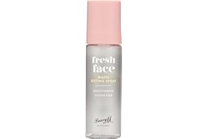 Barry M Fresh Face Matte Finish Setting Spray, Long-lasting, Formulated with Mattifying Sugar Kelp Extract and Hydrating Niacinamide Clear