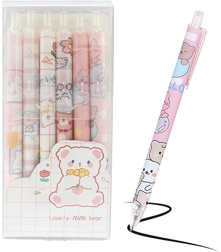 4 Capybara Radierbare Kugelschreiber 0,5 Mm – Löschbare Gel-Tinte, Weicher Griff, Für Schule & Büro