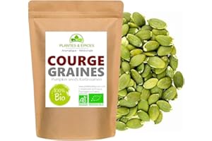 P&E Graines de Courge Naturelles et sans sel - Sachet Fraîcheur Hermétique Refermable (250g)