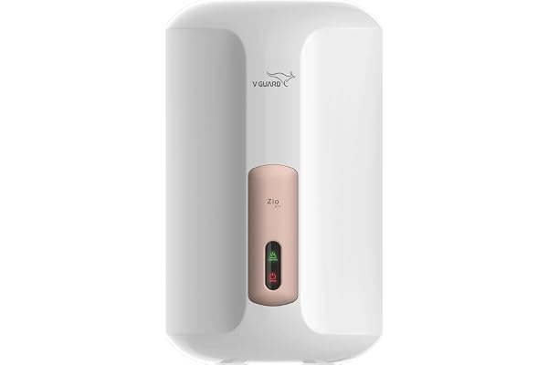 V-Guard Zio Pro 3 Litre Instant Water Heater Advanced Multi-Layered Safety 3000 W Powerful Heating Suitable For Kitchen & Bathroom 5 Year Tank Warranty by V-Guard White-Metallic Rose Gold