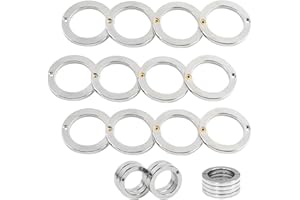 CWENDANER Fidget Ring für Erwachsene, 4 Finger-Spielzeug (3er Pack)|Spielzeugs zum Stressabbau | Kompaktes Zappelspielzeug für Outdoor, Büro & Reise | Sensorisches Spielzeug (Silber)