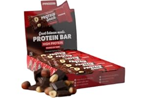 CERREFIT HEALTH & FITNESS Protein Snack Bar Prozis - Barritas Proteicas - Caja 12 unidades (12x 30g) Chocolate Avellana