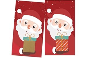 Outus 50 Pièces Cartes de Jeu à Gratter Autocollants à Gratter Jeux de Fête de Noël Bons Billets de Tombola Festifs Prix d'affaires de Vacances Dessins pour Événements de Groupes Noël (Neige)