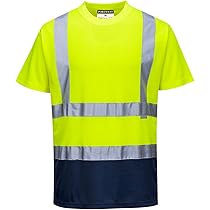 Portwest Warnschutz-Wendeweste Größe L - Gelbe Arbeitsweste Nach EN ISO 20471