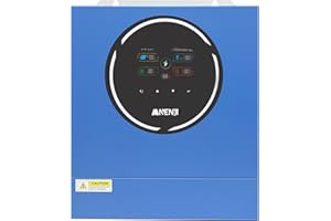 ANJFYLQUE ANJ 4200W Hybrid Wechselrichter 24V 230V Pure Sine Wave, Integriertes WLAN, 2 AC-Ausgänge, 100A MPPT Solar Laderegler, PV 60-500Vdc, Off-Grid Inverter für Lithium (LiFePO4) & Blei-Batterien