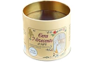 CERA NOVECENTO Cera d'Api Novecento, Noce Scuro, 500 ml cera per mobili in legno