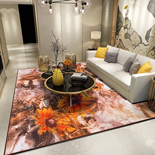 Preisvergleich Produktbild Teppiche Industrie Mal bedruckt Art Teppich, Schlafzimmer Nachttisch Decke, rechteckiger Couchtisch Matte, 120*170cm