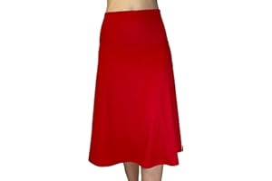 C K CrisKat Falda Midi Elegante Faldas con Cintura Elástica Bodycon Falda Linea A Algodón