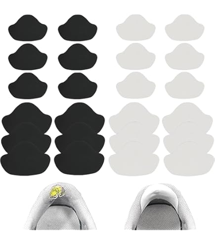 25 Paar Schoen Hak Reparatie, 3 Kleuren Hiel Bescherming, Verschillende Vormen Sneaker Reparatie Patch, Zelfklevende Hiel Pads voor Sportschoenen en Leren Schoen
