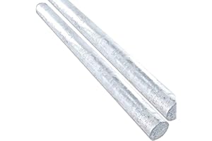 LOKIH 2 Stücke Feinzink Anode Opferanode Zinkanode - Lang - Rund 300mm,25mm