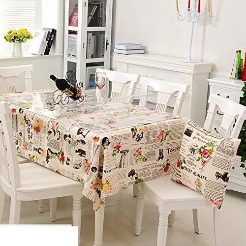 Tablecloth [waterproof] Tablecloth American style Village Tablecloth Fabrics Table cloth Table cloth-E 150x210cm(59x83inch)