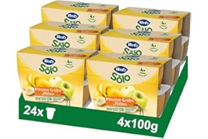 Hero Baby Tarrito Infantil - Tarritos Multifrutas Selectas, Sin Aceite de Palma, Sin azúcares añadidos, Para Bebés desde 4 meses, 100% Fruta, 6 Packs de 4x100gr