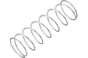 TOP-VIGOR 5Pcs Compression Spring, 18mm OD,1mm Wire Size,50mm Free Length Dual Extended Durable Dual Hook Tension Spring for Furniture Screen Doors Repair Projects