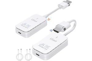 YOUTINGHDAV Bezprzewodowy nadajnik i odbiornik HDMI 4K 30 Hz, 1920 x 1080 @ 120 Hz HDMI, zasięg 50 m, strumieniowe przesyłanie audio/wideo z komputera laptopa do monitora, projektor HDTV na konferencje, kina