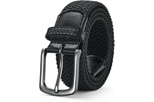 BELTER Cintura Elastica Intrecciata Uomo e Donna Cinture in Tessuto Elastico Cinturone Stretch Cinta Regolabile per Jeans e Pantaloni Casual