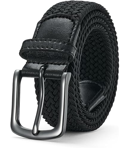Cintura Elastica Senza Fibbia Per Uomo – 2 Pezzi, In Tessuto Elasticizzato, Per Lavoro, Viaggi E Tempo Libero