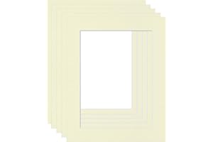 CAPE PICTURE FRAMING Picture Mounts, Frame Size A3 (Overall Size) to fit A4 Image, Choice of Colour & Quantity [Ivory/Cream, Pack of 5]