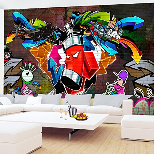 Fototapete Graffiti 308 x 220 cm – Vliestapete – Wandtapete – Vlies Phototapete – Wand – Wandbilder XXL – !!! 100% MADE IN GERMANY !!! Runa Tapete 9063010a - 4