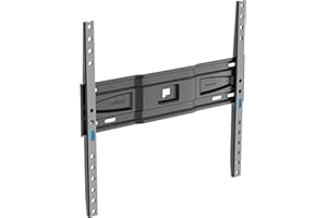 Meliconi Slimstyle Plus 400 S, Supporto TV Parete Fisso, Adatto anche per Cartongesso, per TV da 40'' a 82", Vesa 200-300-400 con Fast Block, Prodotto in Italia