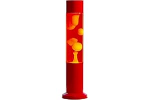 Nova Colour 15" Sensory Relaxing Lamp (Red) with Red Liquid Yellow Wax
