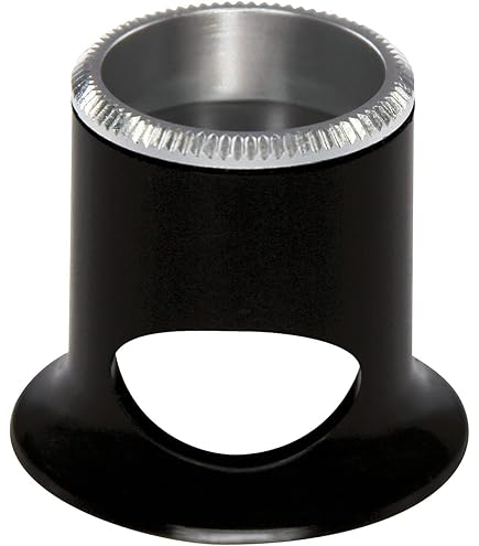 Schenbach Master Horlogemakerloep, 5 stuks, antraciet, oogklem-vergrootglas voor horlogereparatie