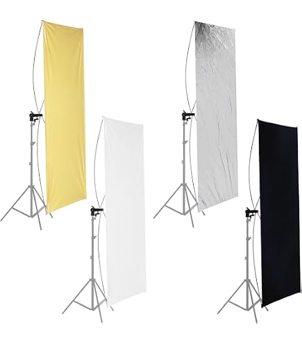Walimex Panneau Réflecteur 4-en-1 75x90 Cm - Or, Argent, Blanc, Noir Pour Photo Et Vidéo