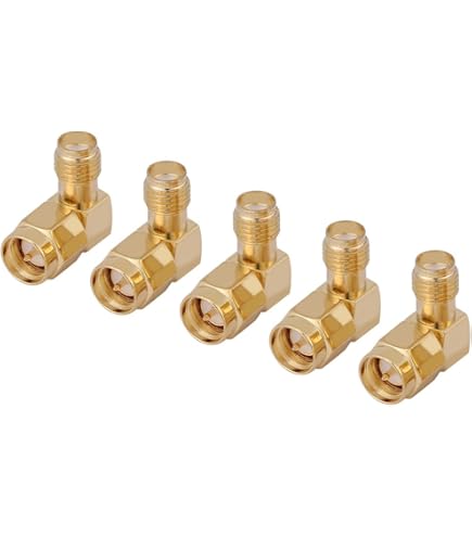 SMA Adapter Set 3-tlg - 4G Antennenadapter Messing Gold