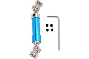 Senmubery Cvd del Eje de TransmisióN Trasera de Metal para Wltoys 12428 12423 1/12 RC Car Crawler Short Course Truck Upgrade Hop-Up Parts, Azul